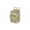 Airsoft púzdro MOLLE pre zásobník 5,56 M4/M16 dvojitý otvorený FMA Digital Marpat Desert