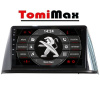 TomiMax Peugeot 308 Android 14 autorádio s WIFI, GPS, USB, BT HW výbava: 4 Core 1GB+16GB LOW