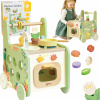 CLASSIC WORLD Drevená kuchynská linka 2v1 Pullher Pull-out Wheels