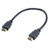 AKASA kabel 4K HDMI na HDMI, 4K@60Hz, pozlacené konektory, 30cm AK-CBHD25-30BK