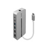 Lindy 43360 dokovacia stanica a replikátor portov Kábel USB 3.2 Gen 1 (3.1 Gen 1) Type-C Strieborná, Biela (43360)
