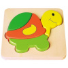 BABU Drevené puzzle Korytnačka 4 dieliky
