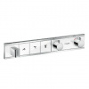 Hansgrohe RainSelect - Termostatická sprchová batéria pod omietku, na 3 výstupy, biela/chróm 15356400