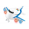 Lietadlo dopravné 22 cm na zotrvačník na batérie so svetlom a zvukom - mix variantov či farieb