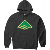 pánska mikina EMERICA (SHAKE JUNT) TRIANGLE LIGHTS HOODIE Black XL
