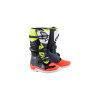 boty TECH 7 S, ALPINESTARS, dětské (šedá/červená fluo/žlutá fluo, vel.34) M132-21-34