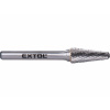Extol Industrial 8703784 | L (KEL) - Kužeľová zaoblená fréza HP-3 10,0x20x6-65 mm, nepovlakované