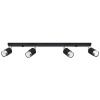 Sollux Lighting Nero stropné svietidlo 4x40 W čierna-chrómová SL.1067