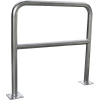 VISO BAR400GALFIX Oceľové bezpečnostné zábradlie so základovou doskou (Ø x v) 40 mm x 1000 mm; BAR400GALFIX
