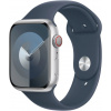 Apple Watch Series 9 GPS+Cellular 45mm S/M Silver Aluminum Case / Storm Blue Sport Band MRMG3QC/A