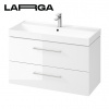Cersanit Larga, závesná umývadlová skrinka 100cm, biela lesklá, S932-076