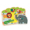 Djeco vkládací puzzle Zvířátka z jungle se zvuky