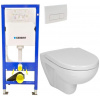 GEBERIT DuofixBasic s bielym tlačidlom DELTA51 + WC JIKA LYRA PLUS + SEDADLO duraplastu 458.103.00.1 51BI LY6