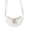 Dámska biela kabelka Luka 20-033 DOLLARO Crossbody z prírodnej kože