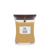 Woodwick Gilded Sands vonná sviečka s dreveným knôtom 275 g