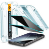 Spigen Glass tR EZ Fit Privacy 2 Pack Transparency iPhone 15 Pro Max AGL06874
