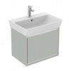 Ideal Standard Connect Air Skrinka pod umývadlo Cube 55 cm, 48x41x40 cm, lesklá svetlosivá/biela mat E0844EQ