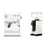 Ascaso Steel DUO PID, White&Wood + Eureka Mignon Perfetto, BL white