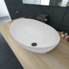vidaXL Luxusné keramické umývadlo, oválne, biele 40x33 cm - Biela - 74669-29277