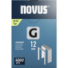 Spony z plochého drôtu G typ 11 12mm 5000 ks Novus Tools 042-0768 Rozmery (d x š) 12 mm x 10.6 mm; 042-0768