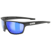 Uvex Sportstyle 706, okuliare - Black Mat / Mir.Blue