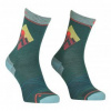 Ortovox Alpine Light Compression Mid Socks W pacific green 35 - 38 ponožky