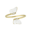 Fossil Slušivý pozlátený otvorený prsteň Radiant Wings JF04423710