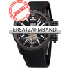 Perigaum Replacement Strap silicon P-1108-IB Black-red Black Clasp
