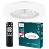 Stropný ventilátor 25W LED plafónová lampa 60W 6500lm 3000/4400/6500K CCT biela + diaľkové ovládanie Amigo Philips