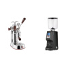 La Pavoni Esperto Abile + Eureka Atom Specialty 75, black