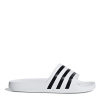 adidas adidas Adilette Aqua Slide Mens White/Black 7 (40.7)