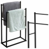 Držiak na uteráky LoftInspired čierny nerezová oceľ 2 ramená