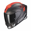 Moto přilba SCORPION EXO-R1 EVO CARBON AIR SUPRA matná černo/stříbrno/bílá L