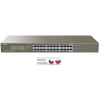 Tenda TEG1124P-24-250W PoE AT Gigabitový prepínač 24x 1Gbps s PoE 802.3af/at, PoE 225W, stojanová montáž, VLAN TEG1124P-24-250W
