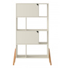 BELL AMY Regál do detskej izby LOTTA REG 2D latte/dub drevo 103 cm x 167 cm x 39 cm