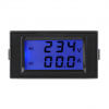 Voltmeter ampérmeter na striedavé napätie čierny