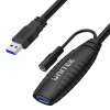 Zosilňovač signálu USB 3.1 Unitek Y-3003C, 15 m