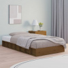 zahrada-XL Posteľný rám medový masívne drevo 75x190 cm malé jednolôžko 820699