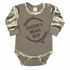 NEW BABY Dojčenské body s dlhým rukávom New Baby Army boy - 62