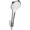 HANSGROHE Croma S sprchová súprava, ručná sprcha 1jet priemer 110 mm, sprchový držiak a sprchová hadica 160 cm, biela/chróm, 26410400