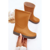 Detské gumáky v hnedej farbe, 979 PUMPKIN-GREY__28871-26 26