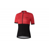 Shimano dámsky cyklistický dres s krátkym rukávom ELEMENT, červeno-čierna M