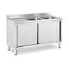 Royal Catering Kuchynská skrinka - 2 drezy - 500x400x300 mm | RC-IKS01