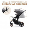 KINDERKRAFT SELECT kombinovaný 3v1 Prime 2 Shadow Grey Premium 2020