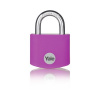 Visiaci zámok Yale ALU YE3B 25 mm ružový