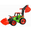 Lena Traktor s lyžicou a bagrom modro sivý