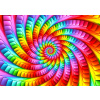ENJOY Puzzle Dúhová psychedelická špirála 1000 dielikov