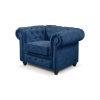 Signal Kreslo Infinity Chesterfield Modrá