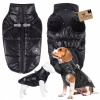 Zimná bunda pre psa so POSTROJOM 2v1, teplá nepremokavá bunda M
