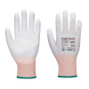 PORTWEST Rukavice A697 LR13 ESD PU, protipořezové, 12 párů POR-A697G6RXXL 2XL Šedá/bílá